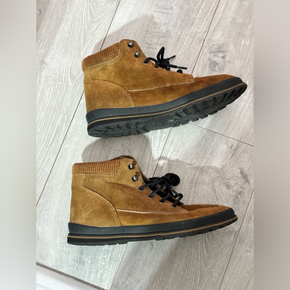 Vintage suede corduroy Keds high tops lace up 6M shoes classic outdoor retro - Picture 4 of 12